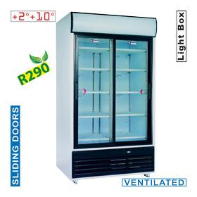 DRINK-110S/T típusú ipari, nagykonyhai, Kereskedelmi üvegajtós hűtőszekrény