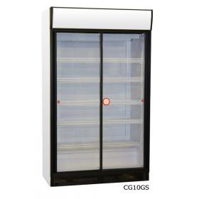 CG10GS ECO típusú, kereskedelmi, üvegajtós hűtőszekrény, italhűtő