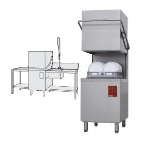 DK7/2-NP/B-D típusú ipari, nagykonyhai, Tányér és pohármosogató gép