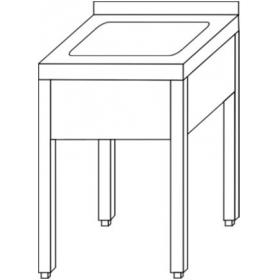 1M44 Egymedencés ipari nagykonyhai mosogató állvány