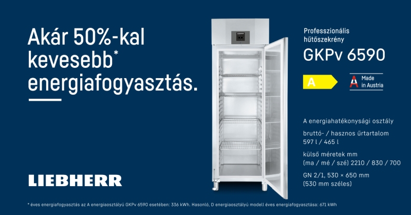 Akár 50%-al kevesebb energiafogyasztás!