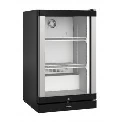 Liebherr BCv 1103 744 típusú, kereskedelmi, üvegajtós hűtőszekrény, fekete