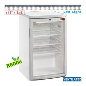 TOP200/R6 típusú ipari, nagykonyhai, Kereskedelmi üvegajtós hűtőszekrény