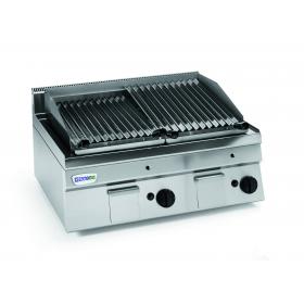 GR70GG6 típusú ipari, nagykonyhai, Gázos 600-as lávaköves grill