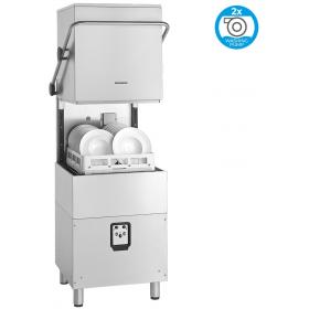 Omniwash S60P típusú ipari nagykonyhai átmenő rendszerű kalapos mosogatógép, két mosószivattyúval