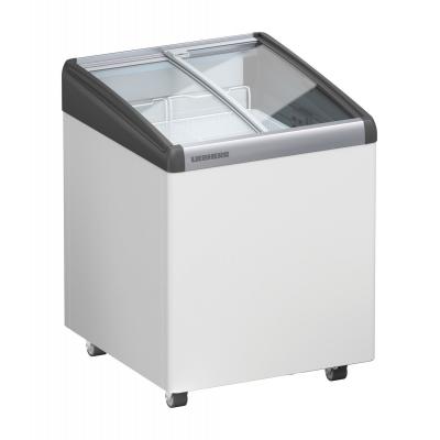 Liebherr EFI 1453 típusú, ipari, kereskedelmi fagyasztóláda, domború üvegtetős, LED világítás